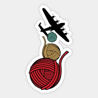 Yarn Bomb Knitting and Crochet Design Sticker